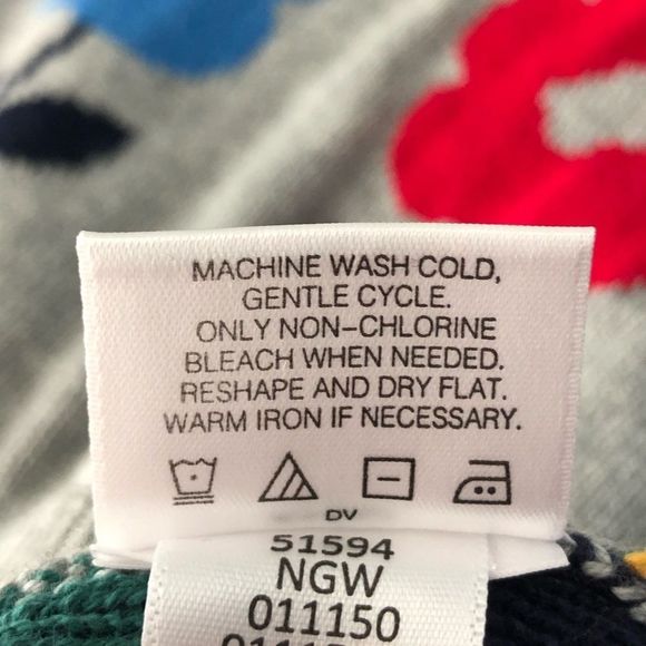 Hanna Andersson Girls Intarsia Pattern Grey Sweater Dress Cotton Girls 10 NWT - Picture 12 of 13